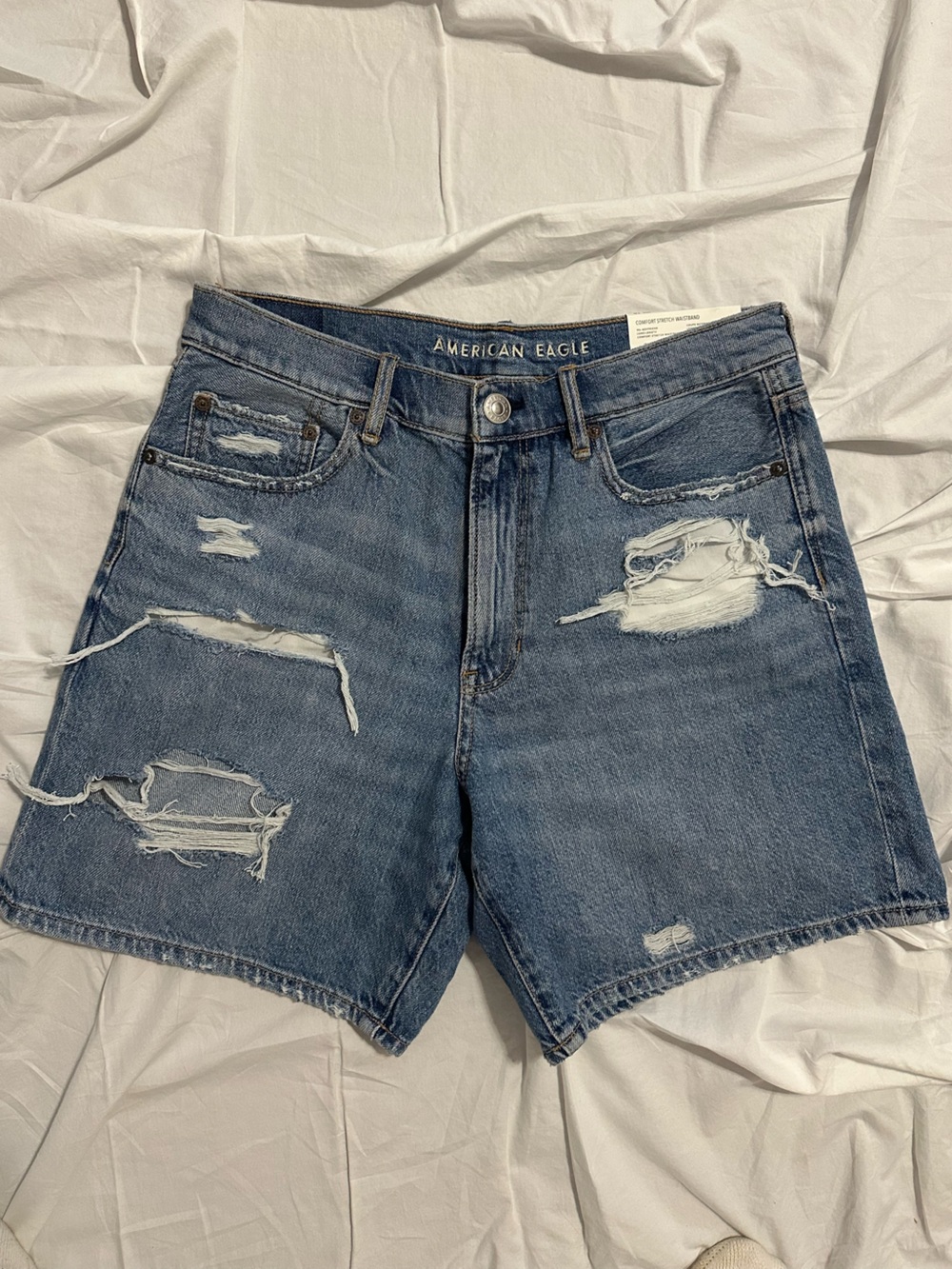 American Eagle 90s Boyfriend Long Denim Shorts